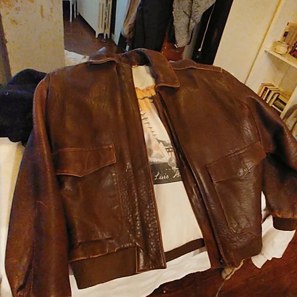 Luis alvear 100% leather men's jacket